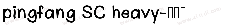 pingfang SC heavy字体转换